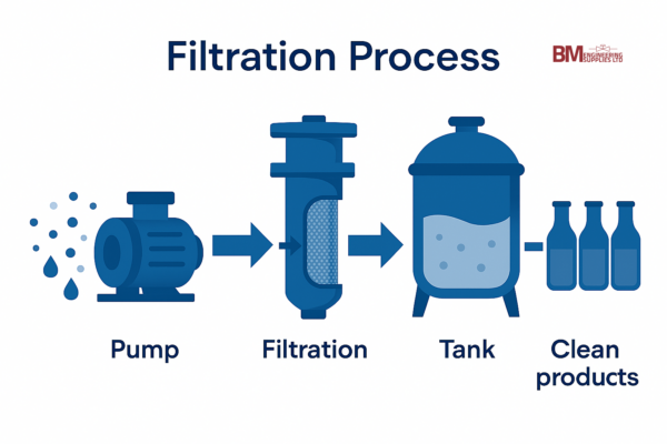 What is filtration process flow diagram