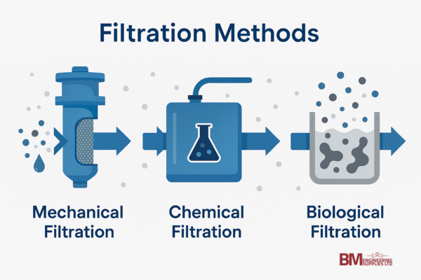 How does filtration work mechanical chemical biological filtration