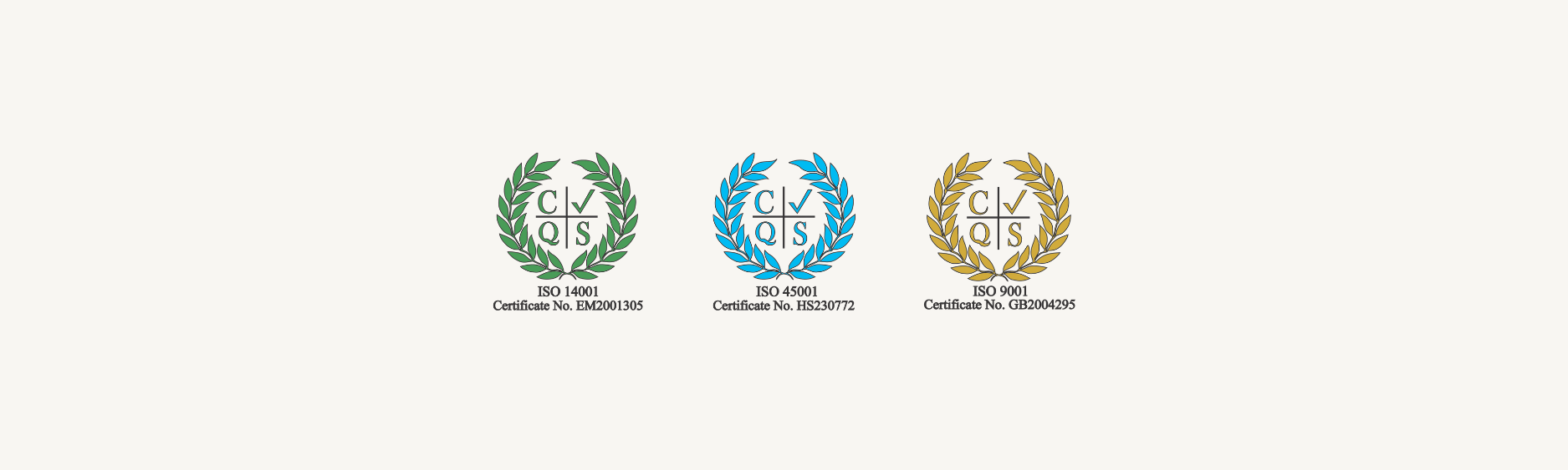 ISO Accreditations